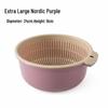 Extra Large Double-Layer Drain Basket for Kitchen & Vegetables