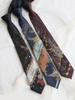 Original bronzing style burgundy tie hand-painted ins tie