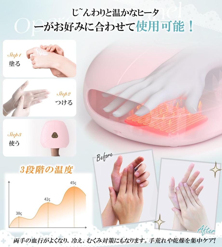 ALLJOY Hand Care Relaxation Device with Airbags for Both Hand Palm and Finger Hand Storage Pouch Gift for Men and Birthday Gift for 20s and Mother