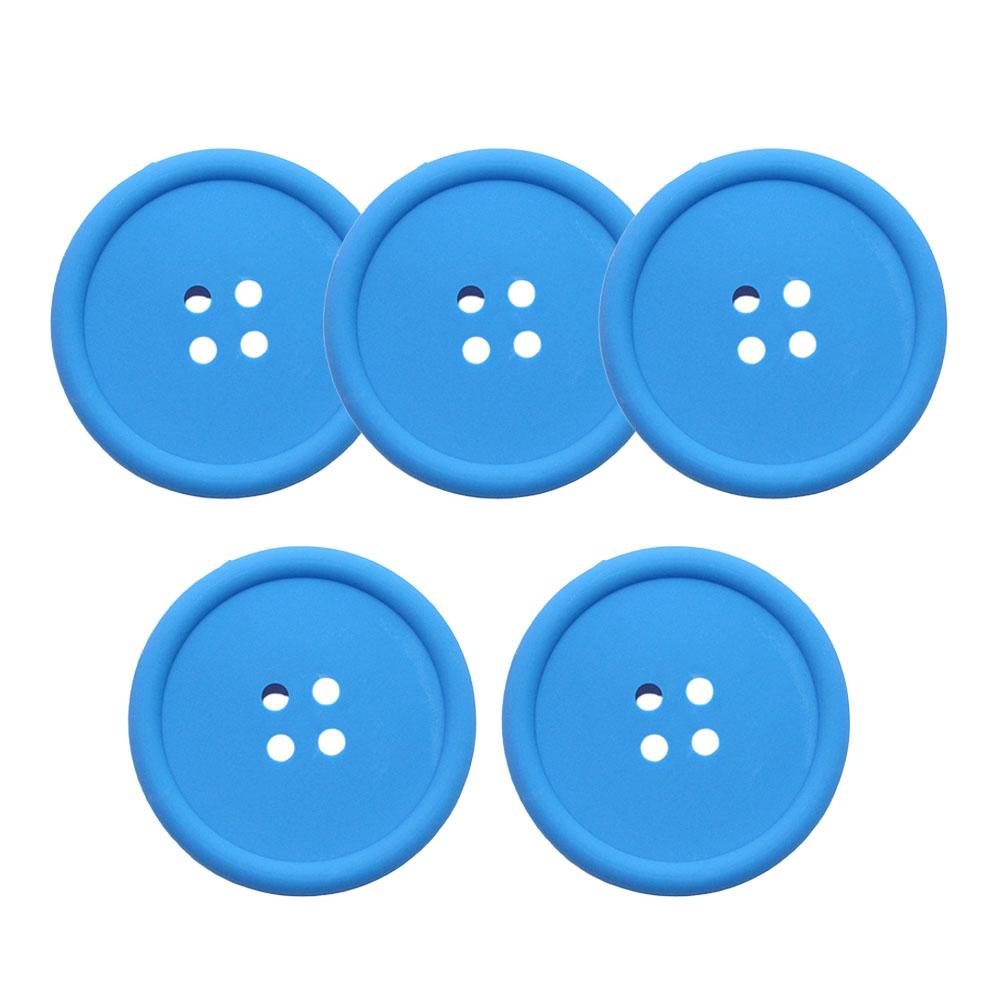 Coasters 8.8CM Button Styling Easy Cleaning High Flexibility