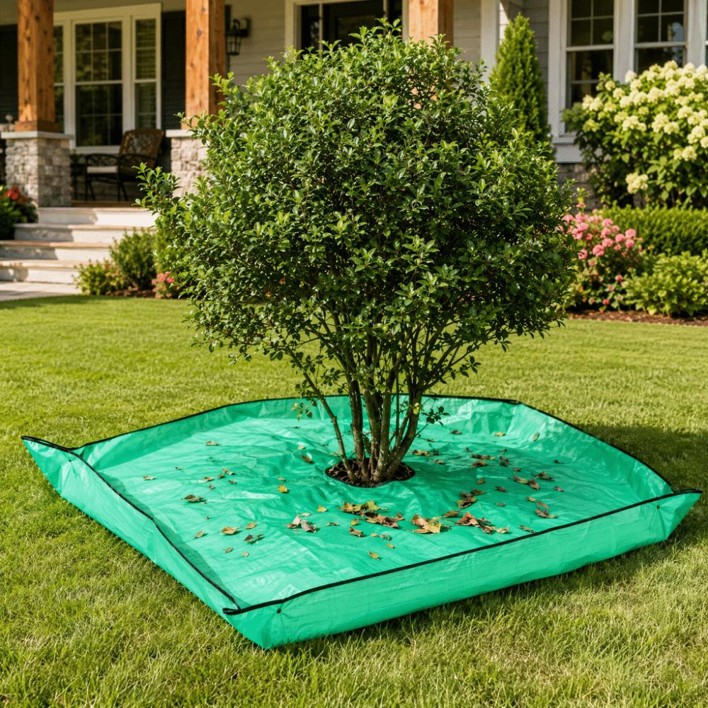 Waterproof Fallen Leaves Collection 1m 3.28ft Shrub Base Mulch Mat Garden Lawn Yard Maintenance