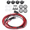 Universal LED Light with Lampshade for TRXAAXS TRX4 SCX10 D90 1 10 RC Crawler CarRound