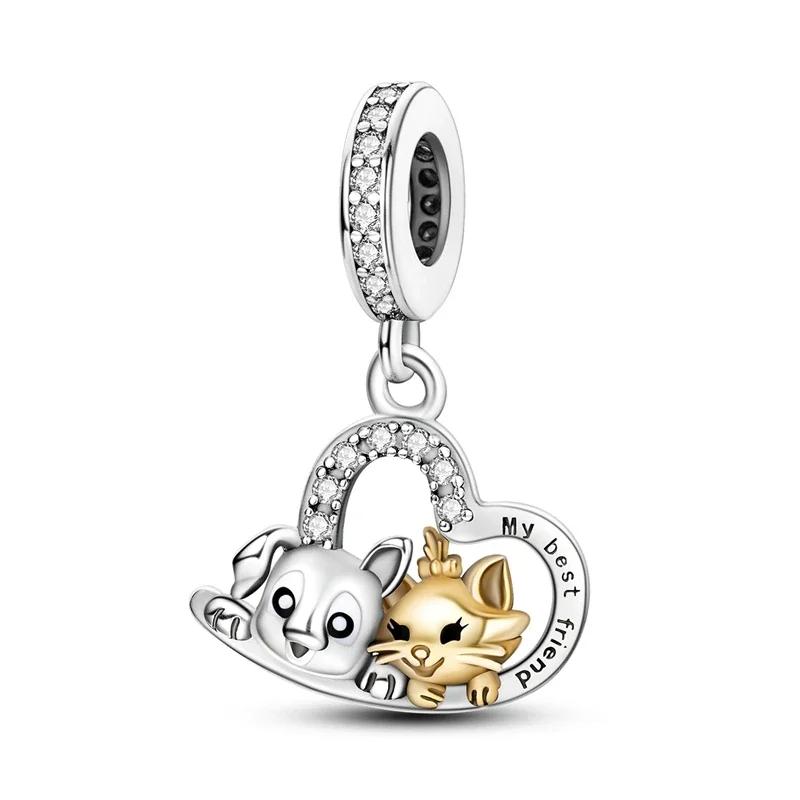 copper Golden Charm Crown Family Tree Safety Chain Hollow Bead Charms Compatible With Authentic Bracelets Women Jewellery Do It Yourself