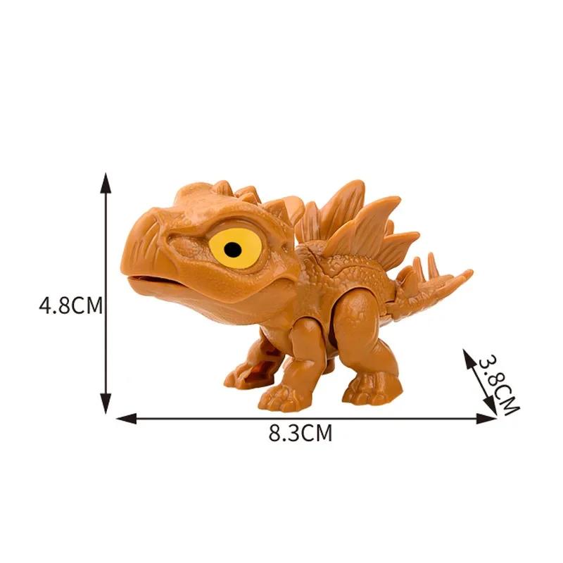 Finger Dinosaur Tricky Tyrannosaurus Model Biting Hand Fidget Mosasaurus Jurassic Dino Toy for Children Dino Movable Joints