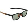 6753FG Light Color Polarized Sports Sunglasses for Men UV Square Rubber Straight Temples Black [OTC.web] - Stylish, Cool, Protection, TR90, Shape,