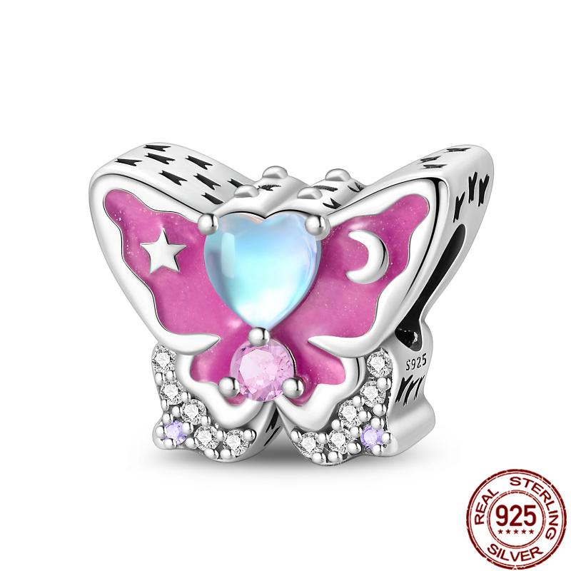 Fit Charms Fororiginal Bracelets 100%Copper Luminous Butterfly Series Beads Diy Jewelry Making For Women Gift