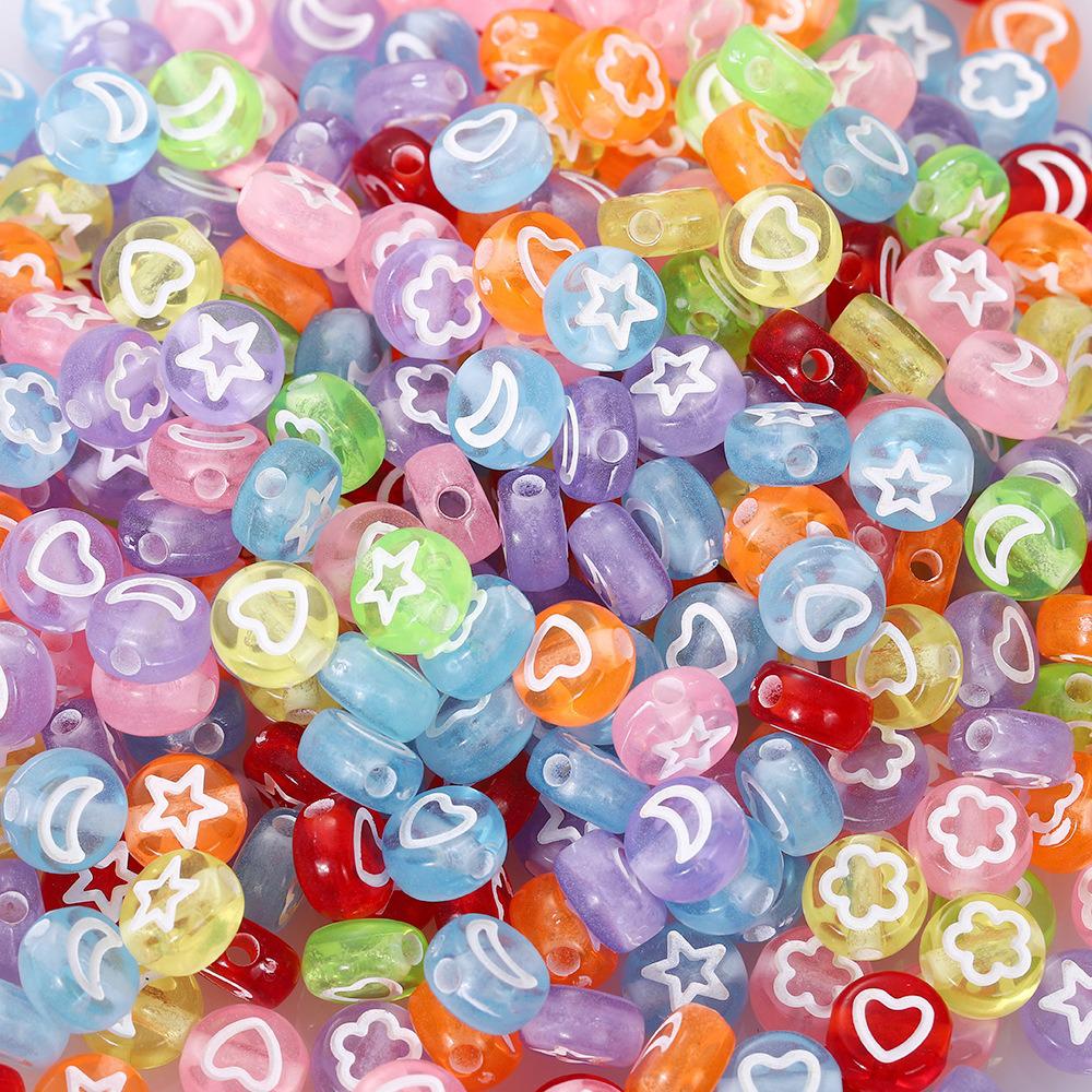 Acrylic Letter Beads for Kids' Jewelry Making – Educational DIY Beading Accessories