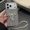 Luxury Diamond Bowknot iPhone Case with Lanyard for iPhone 11/12/13/16/17 Promax
