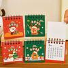 2026 Mini Cartoon Desk Calendar Cute Christmas Calendar Portable Pocket Calendar Schedule Desktop Decoration Christmas Gifts