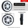 Universal Wheel Replacement for Luggage Suitcase: Leather Caster Rubber Roller Rim Repair Accessories