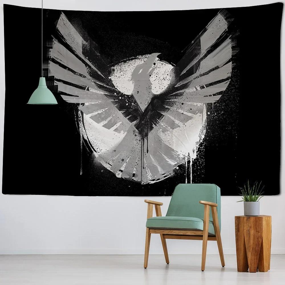 Flame Bird Decorative Tapestry Office Living Room Decor Home Wall Tapestry