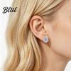 Daily Wear Earrings 1 Pair Stud Hexagonal White Cubic Zirconia