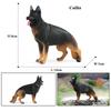Oenux New Farm Dogs Pet Figurines Rottweiler Collie Huskie Bulldog Schnauzer Model Action Figures Cute Home Decoration Kids Toy
