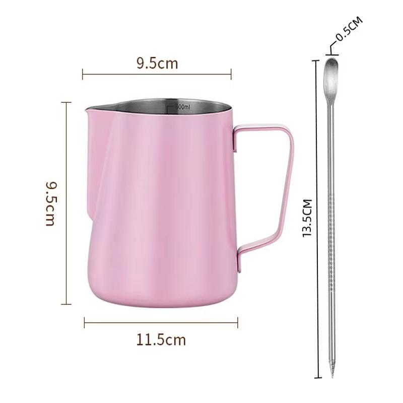 Pichet à mousse de lait Acier Barista Cafetière Mousseur Pichet Espresso Vapeur Mousseur Tasse à Latte Pichet à lait Accessoires à café