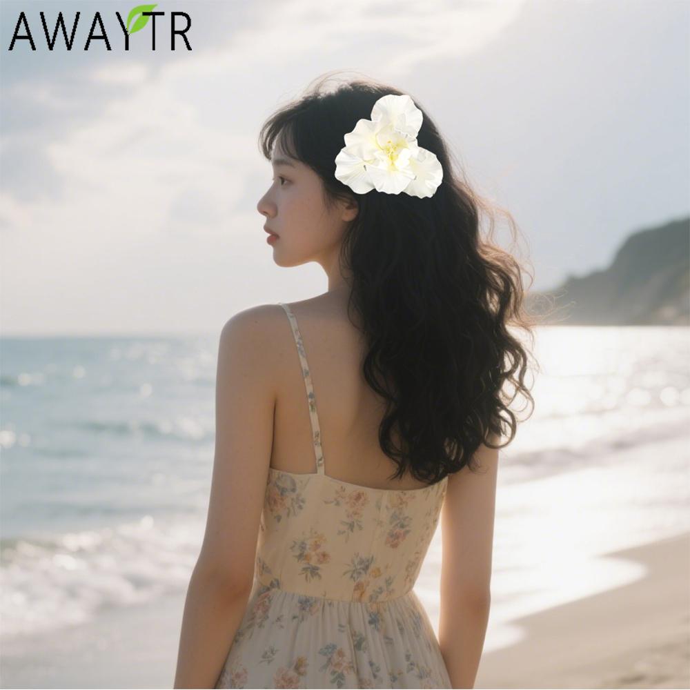 

AWAYTR Artificial Iris Orchid Duckbill Hairpin Floral Hair Clips Valentine Headwear Girl Hair Accessories Festival Gift