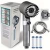Nuovo rubinetto a goccia ionica da bagno portatile con rubinetto per soffione doccia, filtro per doccia, turbocompressore con modalità di spruzzo multiple
