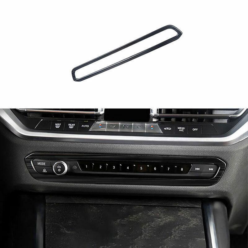 Console Volume Control Frame Trim For BMW 3 Series G20 - Black Titanium