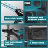 PATUOPRO 28mm Brushless Rotary Hammer Drill 3-Mode Variable Speed Hammer Drill Chiselsing Power Tool For Makita 18V Battery