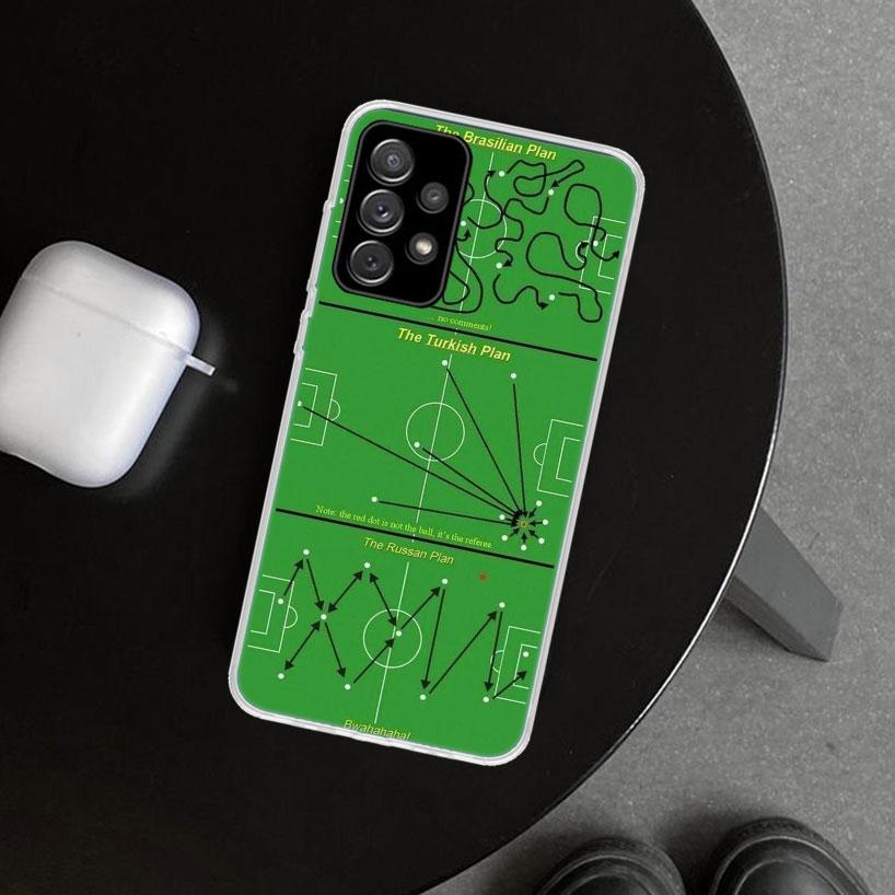 Football Soccer Tactics Time Phone Case Cover for Samsung Galaxy A12 A22 A32 A52 A72 A02S A51 A50S A31 A20S A10S Note 20 Ultra 1