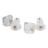 4Pcs Effect Pedal Knob Slot Design Transparent Plastic Easy Control Instrument Accessory