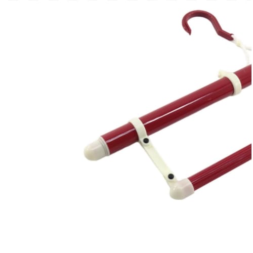 Set of 2 Kimono Hangers, Dark Red, Standard and Regular Sizes, with Obi Hanger, Extendable, Foldable, Fits Kimono and Accessories, Made In Japan, Suit