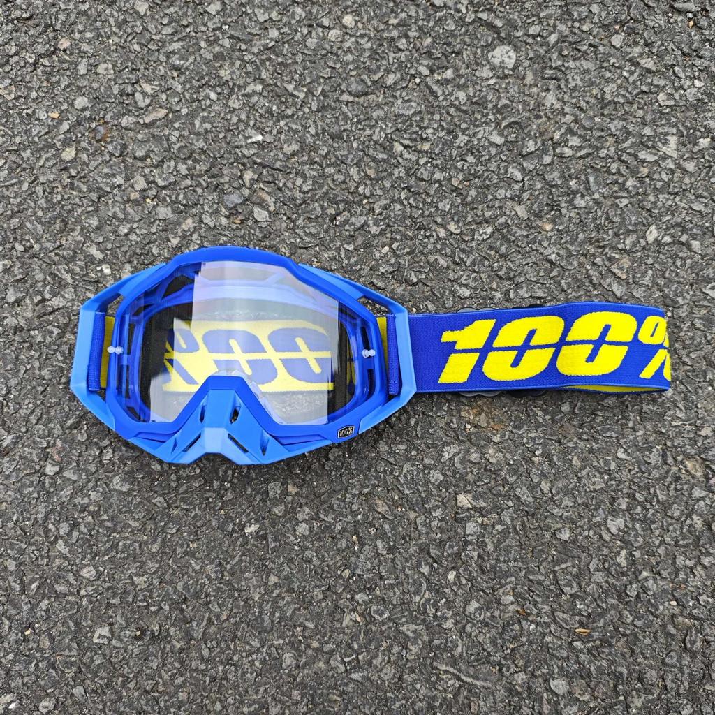 Occhiali da sole da moto classici per fuoristrada all'aperto 100% per la guida, occhiali protettivi per casco resistenti al vento e alla sabbia, equipaggiamento fresco per mountain bike