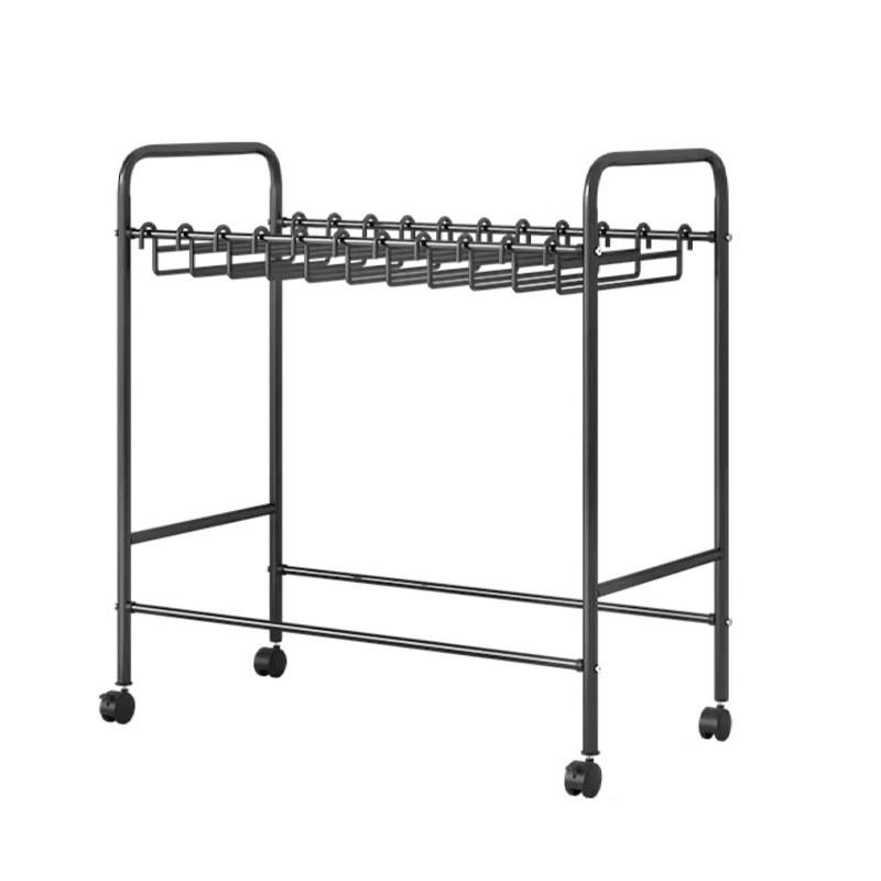 Iron Art Pants Storage Rack Stand Mobile Closet Hanging Drying Pants Multi-Functional Wardrobe Organizer Children's Handmade