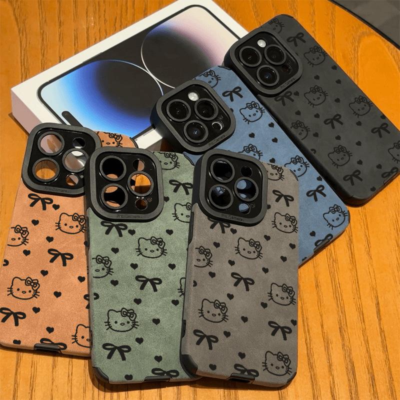 Retro Overturned Fur Cat Suitable for Apple 16promax Mobile Phone Case 14 New Iphone 15 Set Cartoon 1314