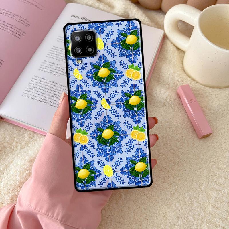 Mediterranean Lemon For Samsung Galaxy A54 A34 A14 A52 A32 A12 A13 A33 A53 A15 A16 A26 A36 A56 A06 A35 A55 Case