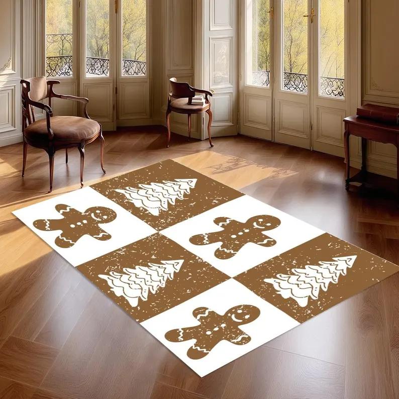 Gewürzküchenteppich Kräuterthema Matte Rustikaler Küchenteppich, Dunkler Kochteppich Küchenmatte Bauernhaus Bodenteppich Gemütliche Küchenteppiche