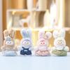 Countryside Style Shoulder Strap Skirt Plush Rabbit Vinyl Doll Pendant Kid Toy For Girls Birthday Gift