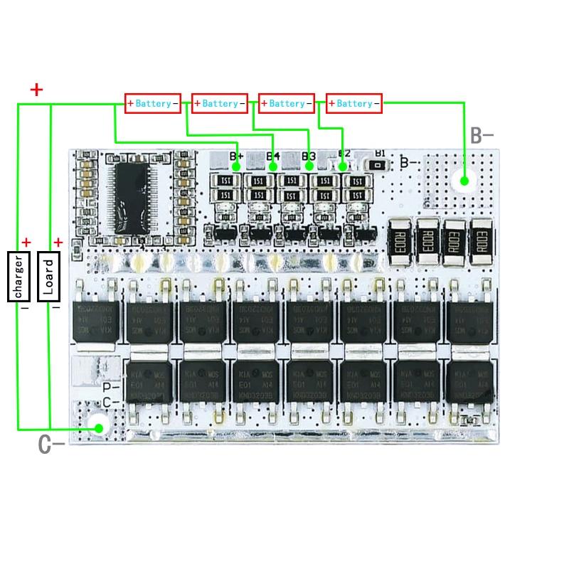 3s/4s/5s Bms 12v 16,8v 21v 3,7v 100a Li-ion Lmo Ternární lithiová baterie Ochrana Obvodová deska Li-polymer Balanční nabíjení