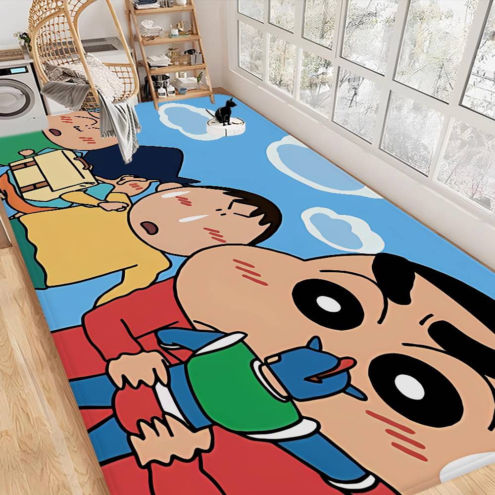 Crayon Shin-Chan Entrance Door Mat Nordic Style Bedroom Living Room Doormat Home Balcony Anti-Slip Modern Home Decor