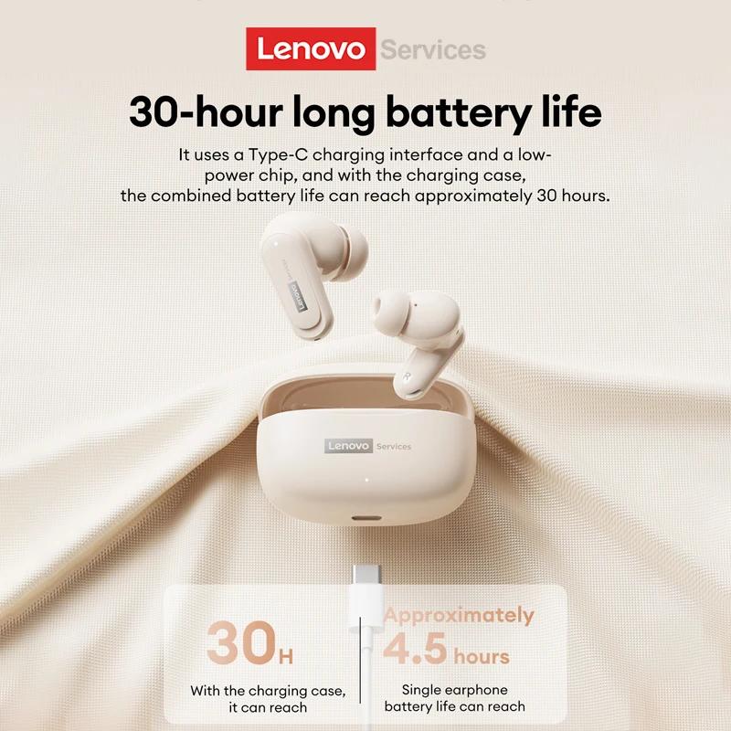 Original Lenovo LE260 Wireless Headphones In-Ear Bluetooth 6.0 Ultra-Low Latency Gaming Earphones TWS Clear Call Earbuds ENC Noise Reduction