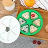 Creative Six In One DIY Sushi Triangle Rice Ball Mold Box Bento Making Tool Heart-Shaped Decorative Convenient Mold