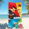 Customizable personalized beach towels Angry Birds game themed designs.Suitable for the beach, yoga, sports;ideal as beach accessories