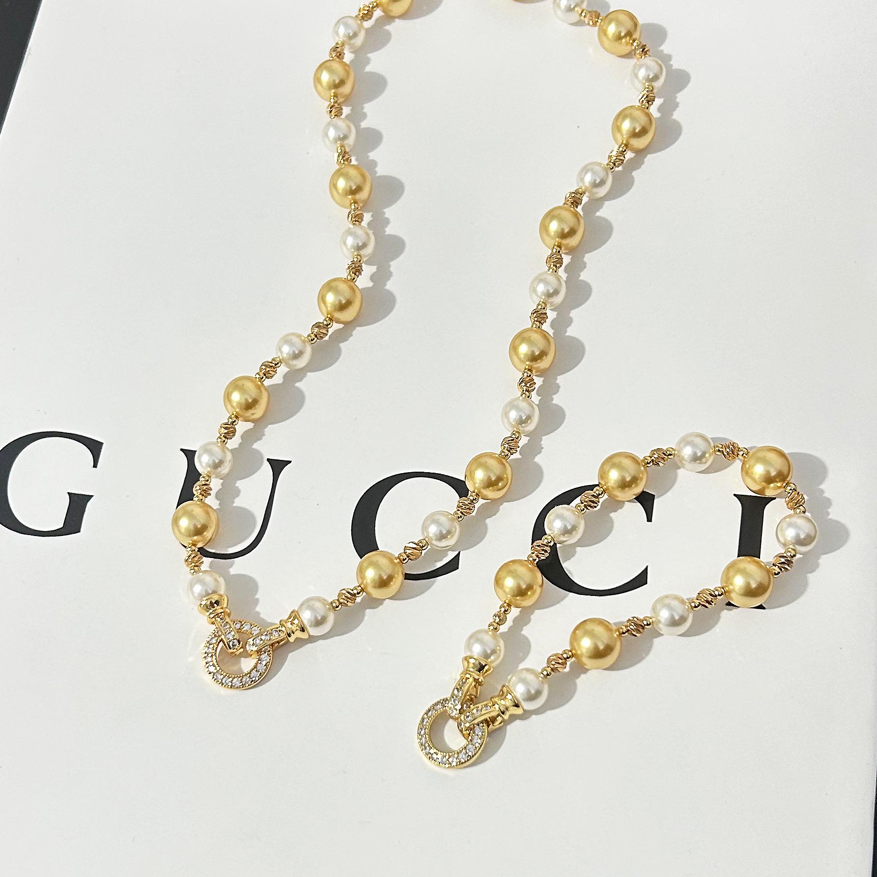 

Красочный высококачественный жемчужный браслет-ожерелье: Таити Шицзя Нишевый дизайн Bracelet