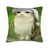 Home Decor Meowl Cat Owl Meme Pillowcase Accessories  Pillow Cover Square Multi-Size