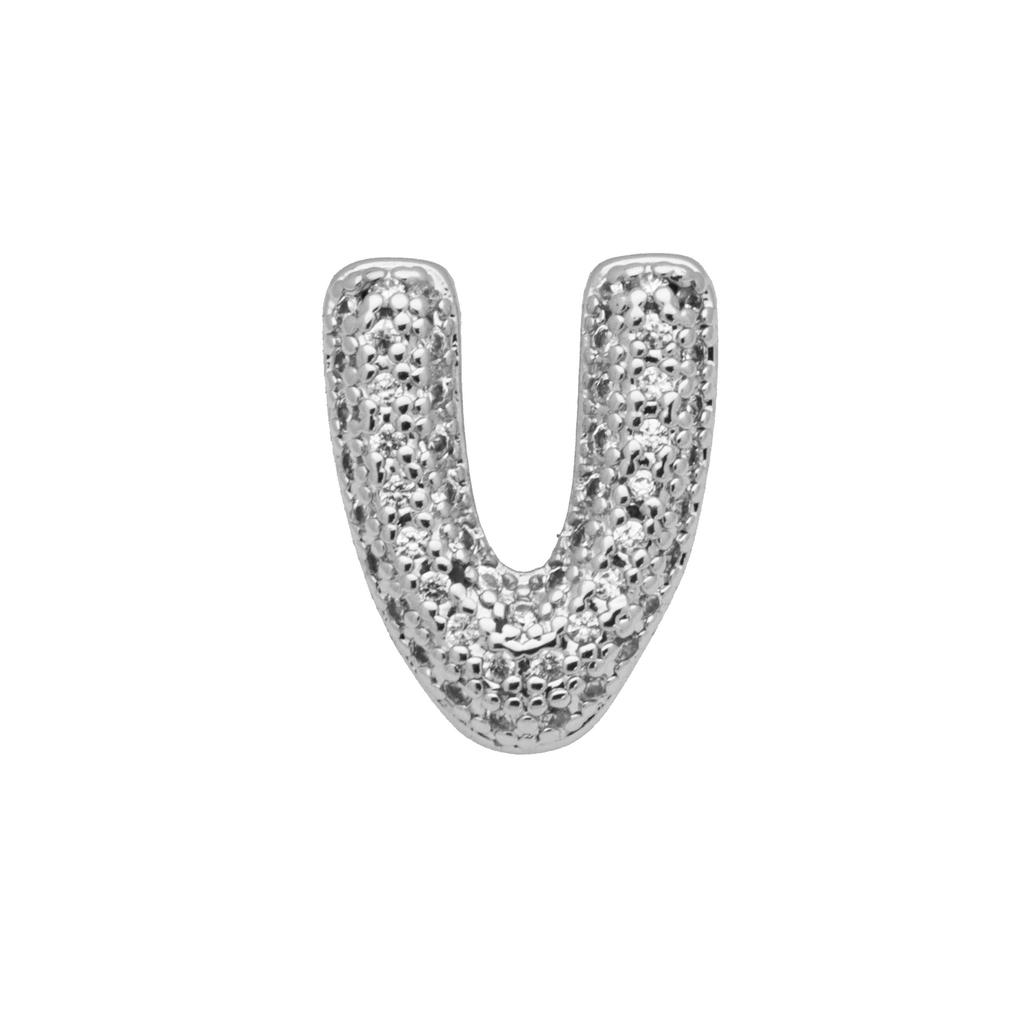 White Gold Strap, Belt, Bubble Balloon 26 English Letters Diy Name Bracelet