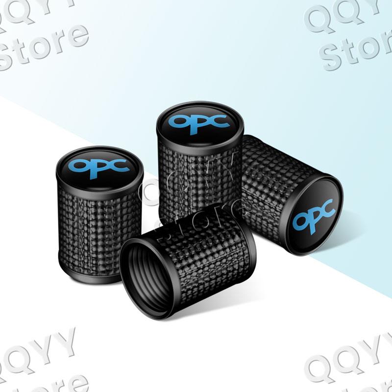 4Pcs Metal OPC Line Logo Car Wheel Tire Valve Caps Tyre Rim Stem Airdust Covers For Opel Insignia Astra H J D Zafira Corsa E