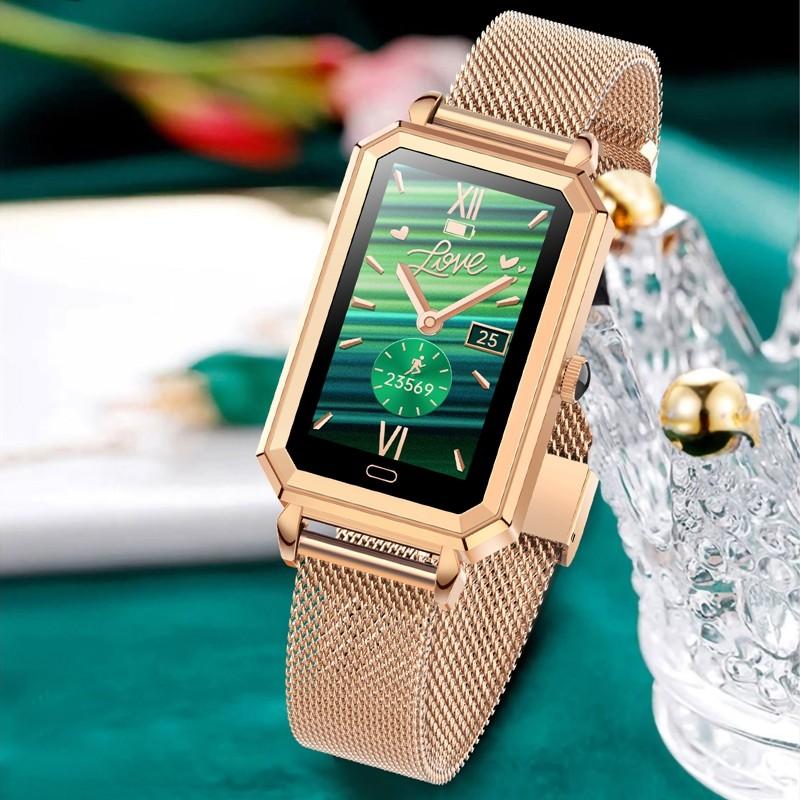 S18 2.5D Pantalla de vidrio templado Mujeres Pulsera inteligente Deportes  Smart Band Heart Rate Tracker Recordatorio de reloj despertador comprar a  buen precio — entrega gratuita, reseñas reales con fotos — Joom