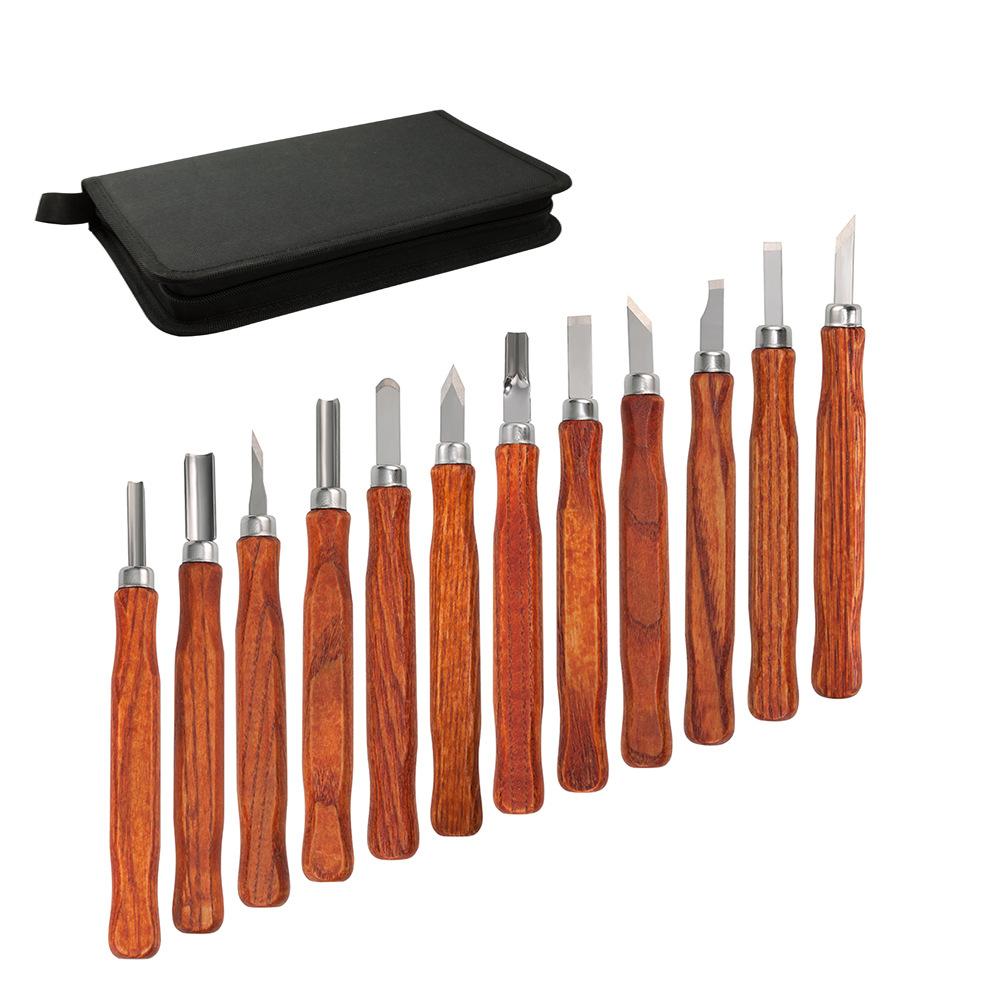 Professional Wood Carving Chisel Set with Carbon Steel Wood Carving Tools, Suitable for Carving Carpenters and Beginners