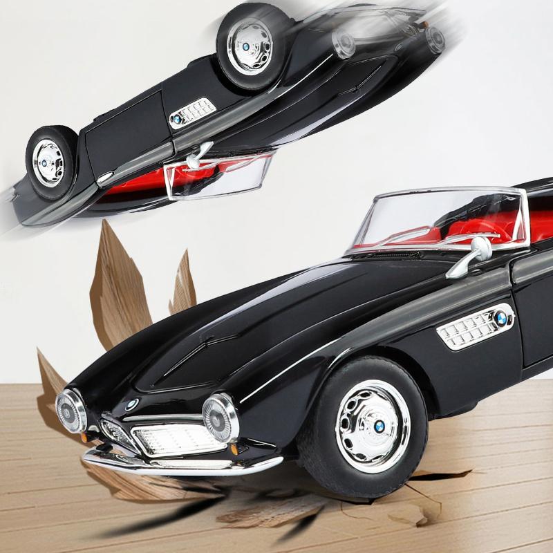1:24 507 Vintage Classic Car Alloy Model Car Diecasts Metal Model Simulation Sound Light Collection Boys Toy Gift