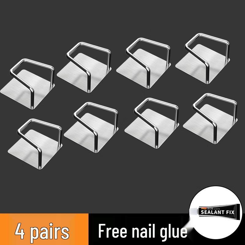 Wall-Mounted Stainless Steel Bathroom Storage Rack for Under-Sink or Toilet
