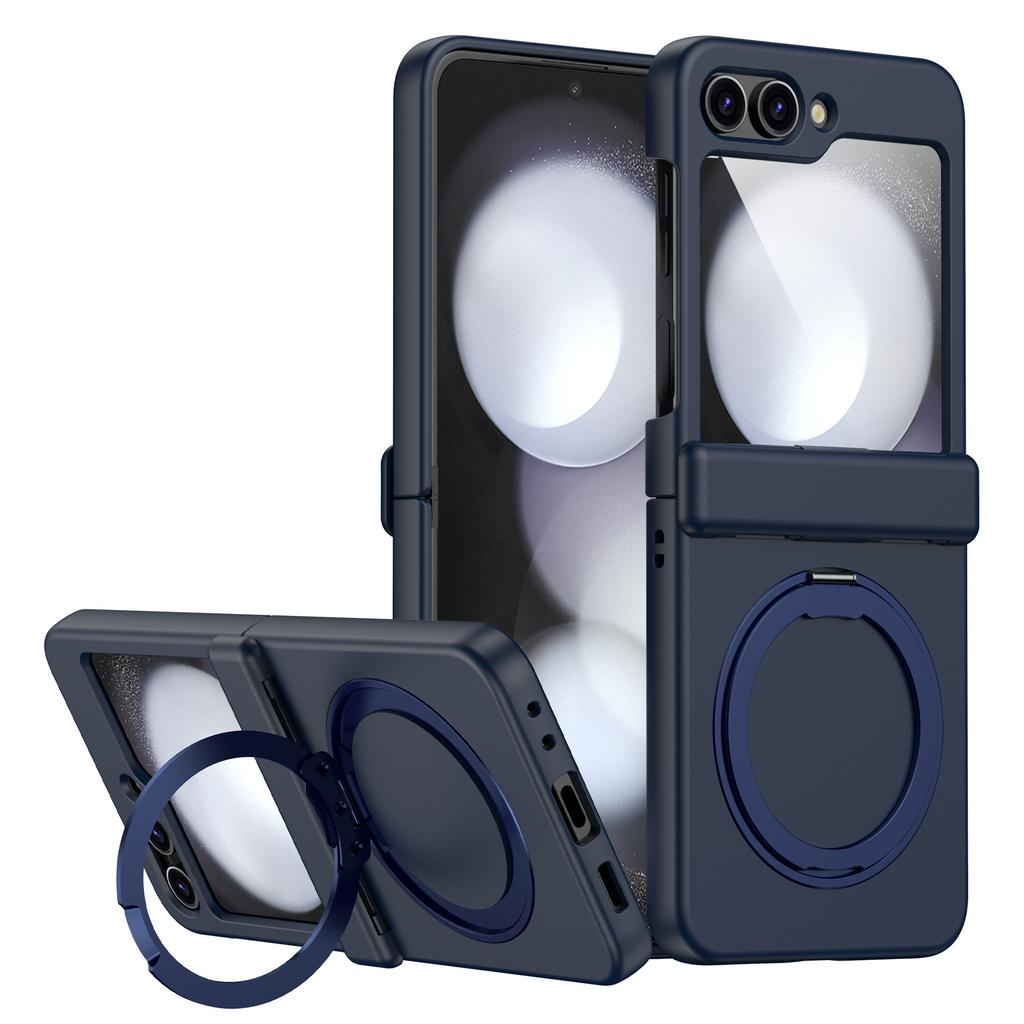 Applicable to Samsung Z flip7 mobile phone case all-inclusive hinge 360 magnetic bracket wireless charging z flip5 protective case