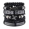 Men's Retro Multi-Layer Handmade Leather Bracelet Set