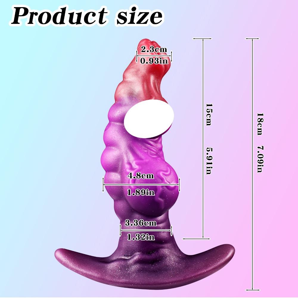 Liquid Silicone Realistic Dildo & Alien Anal Plug – Body-Safe Adult Toy for Men & Women