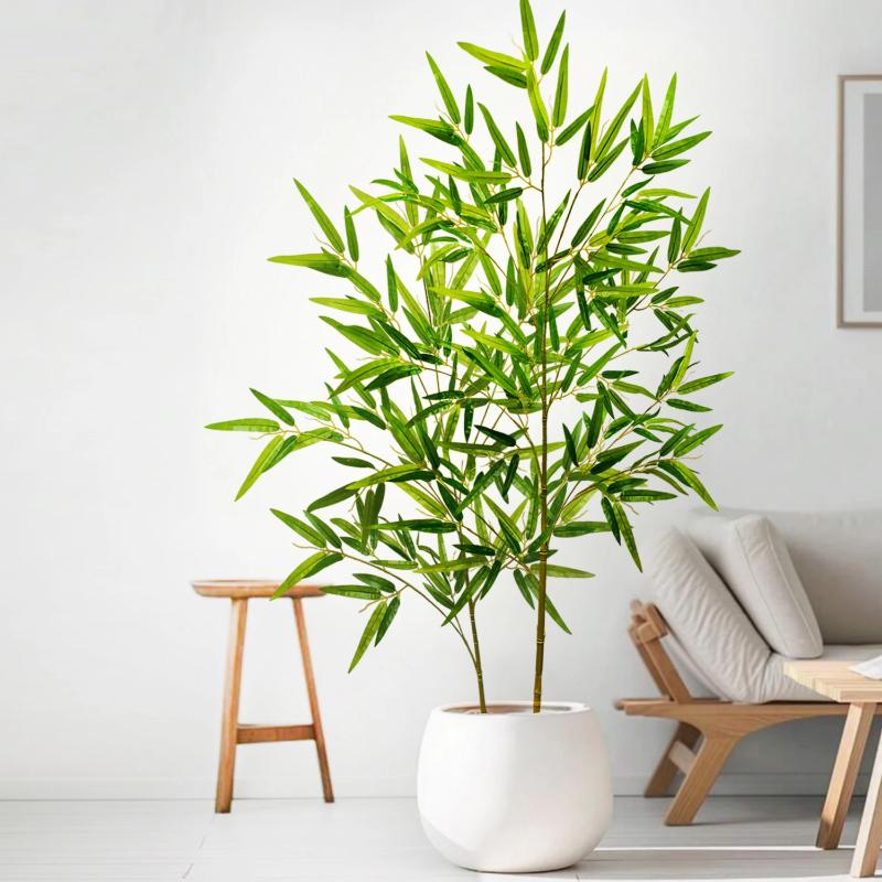 1 Lush Artificial Bamboo Leaf Plant,Low Maintenance,Suitable for Indoor and Outdoor Decoration Perfect for Home,Garden Displays