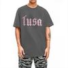 Casual Tusa Karol G Pink T-Shirt Men Round Neck Cotton T Shirt Short Sleeve Tee Shirt Plus Size Clothes
