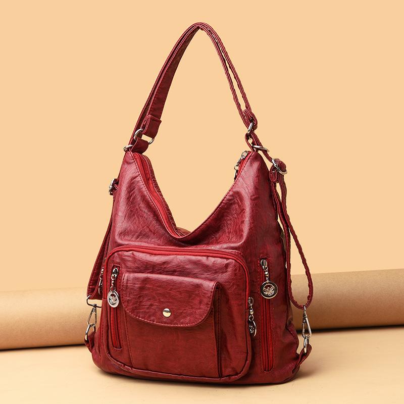 Deri Tote Çanta Kadın Büyük Kapasiteli Çanta Omuz Crossbody Çanta